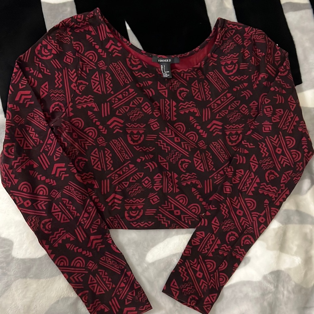 Forever21 Aztec crop top